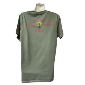 Green Dutch Bros Tee Classic Yellow Logo